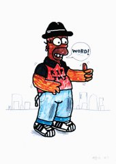 1030  170x300 hommeyboy print2011 Art Print by AustinVonNew