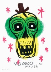 1042  170x300 voodoo print2011 Art Print by AustinVonNew